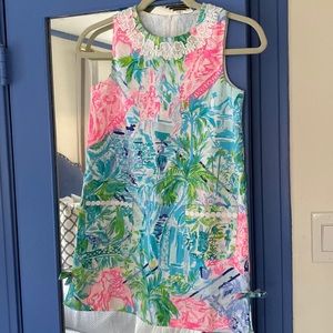Lilly Pulitzer Knit Shift Dress, size 10, colorful